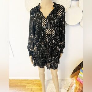Current Air Metallic Star Dress NWOT